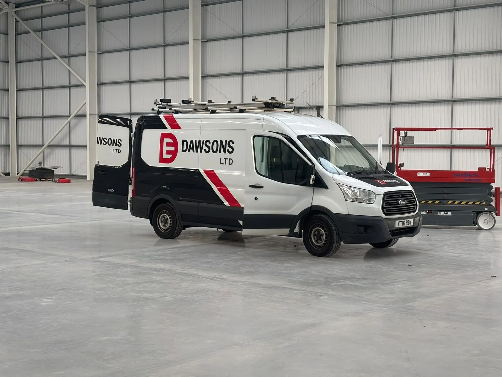 A Dawsons Ltd van on site, serving Rotherham and the surrounding area